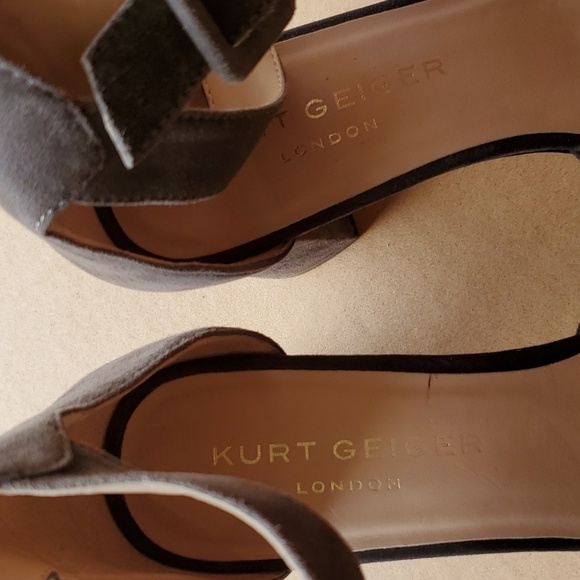 Kurt Geiger London Grey brown suede classic pump  size 39 (US 8) sexy!